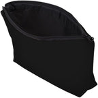 Cute Travel Makeup Bag Cosmetic Bag Small Pouch Gift for Women (Plain Black)