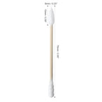 Bamboo Cotton Swabs - 1000 Count - Pointed & Spiral Heads- 100% Biodegradable Cotton Buds | Natural & Sustainable Makeup Remover | Organic Cotton Heads | FSC Certified and PETA Approved.