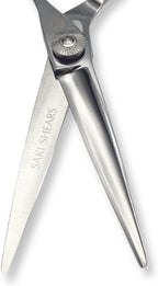 Saki Shears Tsuru Hair Cutting Scissors - Polished Japanese Steel- 6" Hair Shears for Barbers and Hair Stylists - Thumb Screw for Easy Tension Adjustment
