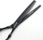 SHARONDS 6/7 Inch Professional 440C Hair Cutting Scissor Salon Hairdressing Thinning Shears Perfect for Barber and Home Use (6 in 2pc)