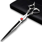 6/7/8/9-inch professional hair clipper set, stainless steel sharp hair clippers, hairdresser specific scissor (8 Inch Flat Scissors)