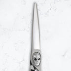 Saki Tachi Skull Screw Barber Shears/Scissors - 6 Inch Professional Barber Hair Scissors for Men - Japanese Steel