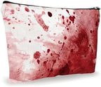 Funny Scary Makeup Bag - Simulated Blood Stains - Horror Printing Cosmetic Bag, Toiletry Bag Gift For Girls, Teen, Candy Bag For Halloween， Personal Care & Accessories - A13