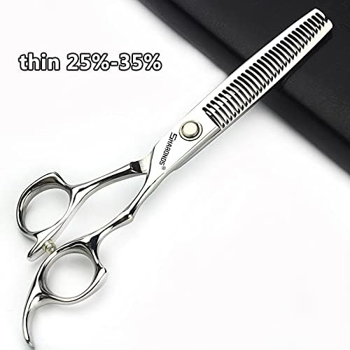 6/6.5 inch professional hair scissors hairdresser hair thinning scissors hairdressing tools barber scissors (6 inch teeth-C)