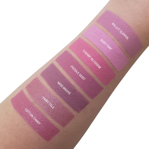 Aromi Matte Liquid Lipstick | Medium, Bubblegum Pink Lip Color, Smudge Proof, Long-lasting, Vegan, Cruelty-free, Waterproof, Paraben + Gluten Free (Poodle Skirt)