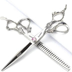 6/7/8/9-inch professional hair clipper set, stainless steel sharp hair clippers, hairdresser specific scissor(7 inches, 4 pieces)