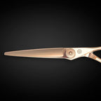 Gold Hair Cutting Shears for Professional Hairdresser - 6" Gold Hair Scissors - Japanese 440C Steel - Super Hard, Sharp Cutting Edge - Saki Shears Tsuru Gold