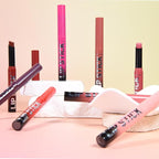 Matte Lipstick Crayon for Women, Pink Nude Lip Stick Pencil 24 Hour Long Lasting Waterproof, Non-Drying Hydrating Formula Lip Gloss Makeup, Vegan & Cruelty-Free, 08