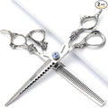 6/7/8/9 inch Professional Hair Cutting Thinning Scissors Barber Shears Hairdressing Salon Set (7-inch 2pc-A)