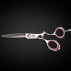5.5" Jewel and Pink Hair Shears - Saki Tomika Professional Hair Shear - Ergonomic, Comfortable, and Stylish Design for Hairdressers and Salons