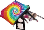 Cute Travel Makeup Bag Cosmetic Bag Small Pouch Gift for Women (Tie Dyed)
