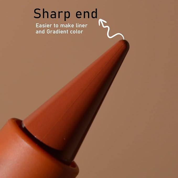 2-in-1 Gradient Lip Liner and Lipstick Lip Combo Set - Achieve Flawless Contour and Gradual Ombre Effect with Easy-to-Use Crayon Form and Cone Tip (06# Coffee Bean, 1 Count (Pack of 1))
