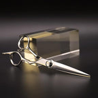 AOLANDUO Barber Scissors 6" – VG10 Steel Professional Mens Scissors for Grooming Hair, Barber Profesional Hair Cutting Shears, Ergonomic Handle, Ultra-Smooth Bearing, Care Kit Included, 1 Count