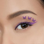 2-in-1 Eyeliner Stamp, Pigmented Intense Black Formula, Smudge-Budge Proof, Sweatproof, 24 Hour Stay Eyeliner Stamp (purple butterfy)