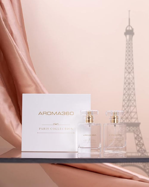 Aroma360 - Escapade - Essential Oil Room Spray Duo - Luxury Hotel Inspired Aromatherapy - Hints of Lemon, Ocean, Bergamot, Fragrant Jasmine - Hypoallergenic - Air Freshener Spray - 6.8 Fl Oz - 2 Pack