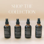 River Birch Luxury Linen and Room Spray - Leather Oud Home Signature Scent - Room Fragrance Spray - Fragrant Fresh Linen Air Freshener For Bedding - Handmade in Texas - 4 oz Glass Amber Bottle