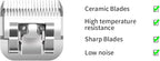 Professional Detachable Replacement Ceramic Blades set,compatible with oster Classic 76/Star-Teq/Power-Teq andi A*dis AGC,BDC,BGC,MBG Series Clippers (size 000+0A)