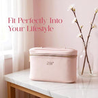 Air Glow Makeup Bag, Cosmetic Travel Case with Zipper Closure