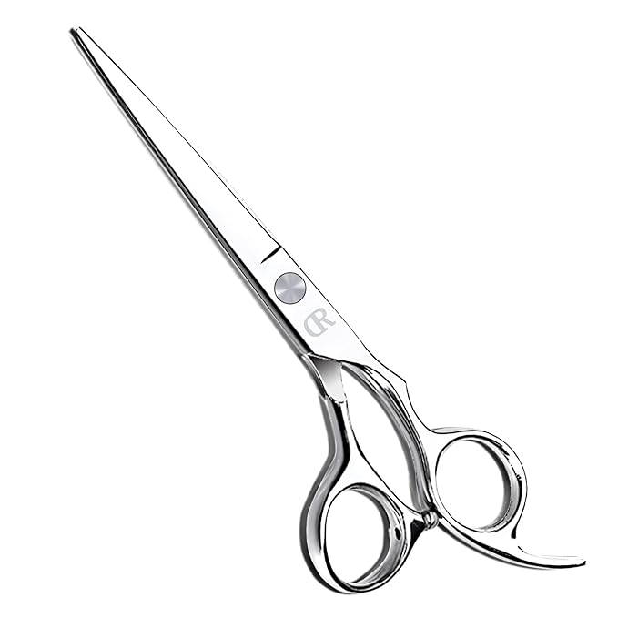 Professional Hair Cutting Shears,6 Inch Barber hair Cutting Scissors Sharp Blades Hairdresser Haircut For Women/Men/kids 420c Stainless Steel (Silver)