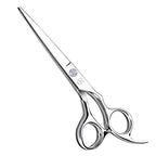 Professional Hair Cutting Shears,6 Inch Barber hair Cutting Scissors Sharp Blades Hairdresser Haircut For Women/Men/kids 420c Stainless Steel (Silver)