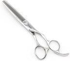 6" Barber Hair Scissors Hair Thinning Shears Professional Hair Thinning Scissors 30 Teeth 440C Silvery Convex Edge KINSARO for Hairdresser Barbershop or Home Use