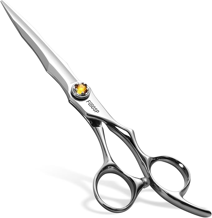 Professional Hair Scissors 6” Barber Scissors Japan VG10 Fine Cutting Blades Professional CNC Hair Shears Barber Scissor Set for Men and Women Haircut Shear Kit