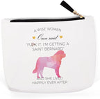Dog Gifts for Dog Lovers, Saint Bernard Stuff Merch Decor, Dog Mom Gifts for Women Women, Unique Christmas Birthday for Dog Lover Owners, Crazy Dog Lady Gifts, Dog Makeup Bag ?etting A Saint Bernard