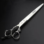 5.5/6 /7 Inch Purple Dragon Knight Professional Japanese Hair Scissors Barber Scissors Set (9 inch Cutting)