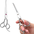 Kids Professional Hair Scissors Barber Shears 6.5-inch Hair Cutting Scissors Salon Thinning Scissors for Children, Women Men Kids,Salon, Home