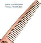 5.5 Inch Hair Thinning Scissors 440C Thinning Shears Professional Hair Shears Barber Scissors Convex Edge KINSARO for Hairdresser Barbershop or Home Use