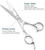 Hair Shears left hand 6 Inch Hair Scissors Left Hand Hair Cutting Scissors Lefty Barber Shears Left Handed KINSARO for Hairdresser Barbershop or Home Use