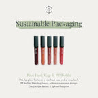 dome BEAUTY Lip Gloss (Angela) LipGloss Vegan. CleanBeauty, CLEAN BEAUTIFUL YOU (Indira, 0.20 oz)