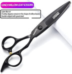 SHARONDS 6/7 Inch Professional 440C Hair Cutting Scissor Salon Hairdressing Thinning Shears Perfect for Barber and Home Use (6 in 4pc)