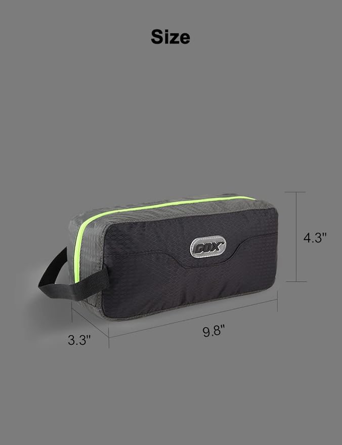 GOX Travel Toiletry Bag,Dopp Kit Case,Ultra-Light Cosmetics Bag Makeup Organizer(Black)