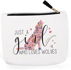 Wolf Gifts for Lovers, Stuff, Decor, Birthday, Christmas Makeup Bag