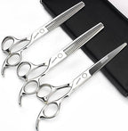SHARONDS 6.5 Inch Stainless Steel Professional Barber Scissors Hair Thinning Scissors Hairdresser or Home Hairdresser Variant/Hybrid Scissors (6.5 inch-4pc)