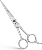 Jimy 6.5" Hair Scissors Professional – Ultra Sharp Razor Edge Stainless-Steel Scissors to Cut Hair – Ergonomic Design Salon Quality Hair Shears for Men, Women & Barbers