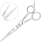 Jimy 6.5" Hair Scissors Professional – Ultra Sharp Razor Edge Stainless-Steel Scissors to Cut Hair – Ergonomic Design Salon Quality Hair Shears for Men, Women & Barbers