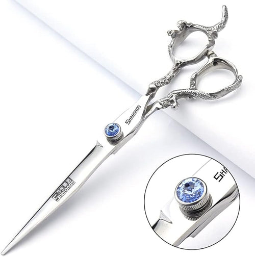 6/7/8/9 Inch Professional Slim Japanese Hairdressing Scissors Set for Men or Women (7 Inches, 2 Pieces-B)