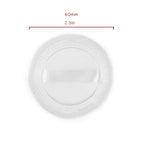 10pcs Powder Puff Cotton Cosmetic Powder Face Makeup Puffs Pads with Ribbon for Loose and Foundation 2.36 inch. (White)