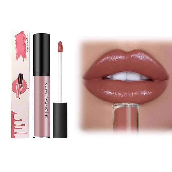 12 Color Cream Lip Gloss Lipstick Portable,Upgraded Waterproof Long-Lasting Moisturizing Lip Lipsticks for Daily Use,Non-Stick to Cup Natural Lipsticks for Home Travel Women (7)
