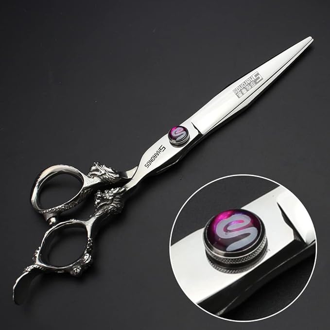 Hair Scissors 6/7/8/9-inch 440C High Hardness For Hairdressers Haircuts Cuttinging Scissors Professional Haircut (7 inch-3pc-A)