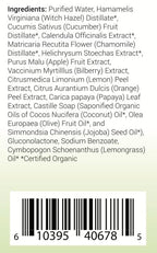 Sally B's Fruit Acid Face Toner and Daily Exfoliator/Alpha Hydroxy Acid (AHA) / 5 in 1 Action: Astringent, Cleansing, Calming, Exfoliating, and Hydrating / 4OZ