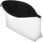 Cute Travel Makeup Bag Cosmetic Bag Small Pouch Gift for Women (Plain White)
