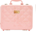 Air Makeup Beauty Box - Makeup Bag with LED Lighted Mirror, Professional Mini/Large Cosmetic Organizer - Portable Vanity & Makeup Case for Travel (Beauty Box, Blush Pink)