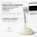 Gentle Exfoliating Face Wash  AHA BHA Cleanser for Oily & Sensitive Skin - Unclogs Pores- Smooths Texture- Soothes Irritation Anti Aging Face Cleanser (4 oz)