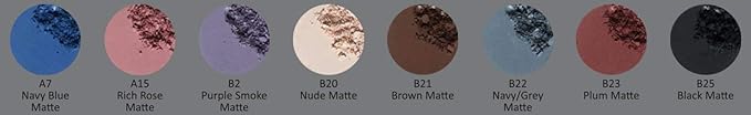 Black Matte Opaque Smokey Eye Onyx Midnight Zero Jet Black Pressed Powder Single Vegan Eyeshadow; Talc, Paraben & Cruelty Free