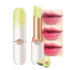 BINGBRUSH Peach Color Changing Lipstick,Moisturizer Long Lasting Lip Care Lip Balm Magic Lip Gloss Lip Tint Stain Gloss Set for Women (1pc Avocado)