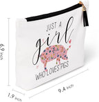 Pig Gifts for Lovers, Stuff Merch Decor, Women, Christmas Birthday for Owners, Farmer, Breeder, Crazy Lady Makeup Bag - Wise Women Getting A Pig