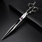 6/7/8/9-inch professional hair clipper set, stainless steel sharp hair clippers, hairdresser specific scissor(8-inch flat shear)